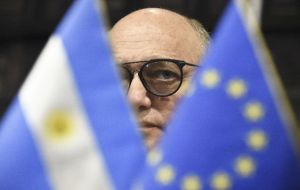 The Argentine government expects countries from the EU to support the UN resolution urging Argentina and UK to dialogue over Malvinas, said Timerman