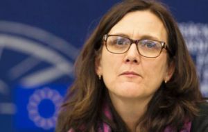 Trade representative Cecilia Malmström admitted that the EU is not ready to proceed with the trade agreement after meeting delegates from the block
