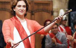 Former labor law judge Manuela Carmena was sworn in Madrid and anti-eviction campaigner Ada Colau (Pic) became the first woman major in Barcelona 
