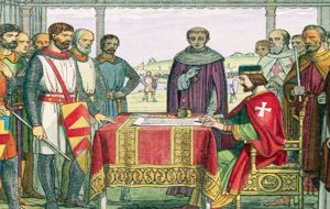 Magna Carta was first agreed by King John on 15 June 1215