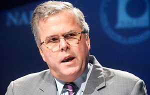 “I don’t get economic policy from my bishops or my cardinals or my pope” presidential hopeful Jeb Bush said 
