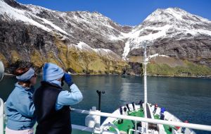 There were 65 cruise ship visits to South Georgia in the 2014/15 season, which is the highest number since 2009/10, but with more passengers.