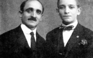 Mario Jose Francisco Bergoglio (R), the pope’s father, had come to Argentina from Italy’s Piedmont region with his parents and five siblings in 1928 