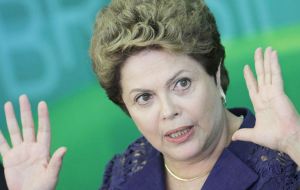 The strong reaction in the money exchange market followed the announcement by Rousseff that the 1.2% budget primary surplus was to be lowered to 0.15%. 