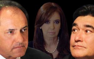 Scioli finally managed to receive the blessing from Cristina Fernandez as her candidate, but had to complete the ticket with Carlos Zannini