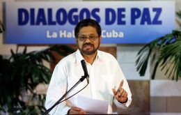 FARC's Ivan Marquez said in Havana that “we want to give a heartfelt greeting to Pope Francis. We hope to have this opportunity.”