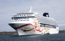 The Norwegian Sun will make its first visit on December 10 with up to 1,936 passengers on board.