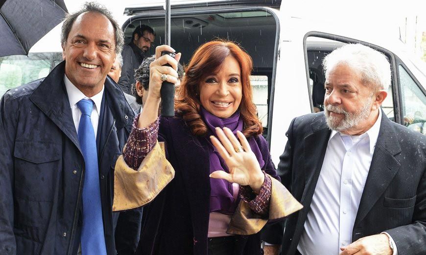 Lula Da Silva, junto a Scioli y Cristina Kirchner