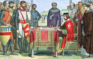 The Magna Carta has played a key role in the history of democracy around the world and still forms part of British law today.