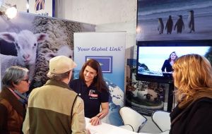 ”I have been totally blown away by the amount of people who have (and still continue) to visit the Falklands stand”. 