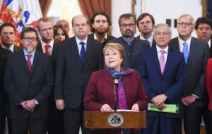 Bachelet: the “only thing the court has so far decided is that is the apt tribunal to hear Bolivia's request, without yet making any determination about the case.” 