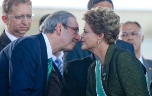 As speaker of the house, Cunha sets the congressional agenda and for accepting or rejecting requests to open impeachment proceedings against Dilma Rousseff