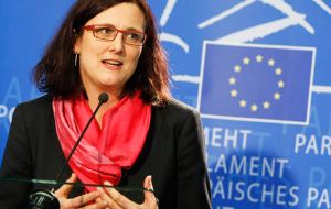 Loizaga has meetings scheduled in Brussels with EU Trade Commissar, Anna Cecilia Malmström and with the head of foreign affairs Federica Mogherini