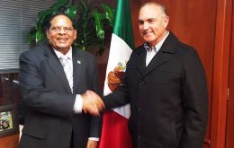 PM Moses Nagamootoo office said Mexico’s Agriculture Minister Jose Calzada had given assurances he would fast track arrangements to buy Guyana’s paddy.