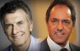  Macri is leading with 51.8% of vote intention while Scioli has 43.6%, according to the Management & Fit poll published by Clarin