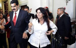 Neither Maduro nor his wife Cilia Flores have commented directly on the case, although they have appeared numerous times on state TV.