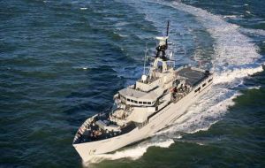 HMS Clyde has changed course in order to aid the evacuation operation.