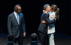 “Juliana was the winner with her kiss...it was the best of the debate” said Massa in reference to Awada, who is Macri's wife