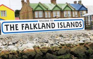 Stanley, the capital of the disputed Falkland Islands