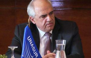 “Unasur expresses its most energetic rejection of all kinds of violence that could affect the normal development of the electoral process (in Venezuela)” 