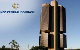 Forecast is from Boletin Focus, a weekly Central Bank survey of analysts from about 100 private financial institutions on the state of the Brazilian economy.