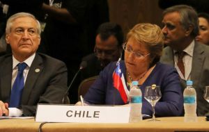 Chilean President Michelle Bachelet said she could serve as a bridge between the Pacific Alliance and Mercosur 