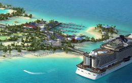 MSC Cruises announced they will be building the largest island development by any cruise line. With US$200 million it will create a private island in  Bahamas 