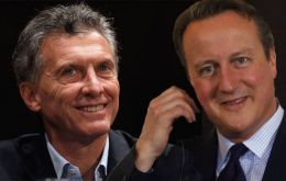 PM David Cameron congratulated Macri on his election victory and the two leaders according to Argentine sources, spoke on the phone for several minutes. 