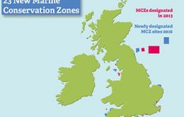 The new MCZs will cover areas from as far north as Farnes East off the coast of Northumberland down to Land’s End in the South West