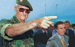 Balza was head of the Army when Carlos Menem was president in the nineties and later was ambassador to Colombia and Costa Rica under the Kirchner couple 