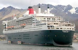 The highlight of the season is scheduled for 10 February when “Queen Mary” with 5.000 passengers is expected to call at Ushuaia 