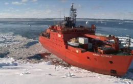 The Australian Antarctic Division said 80 mph blizzards are whipping the area, and they are waiting for better weather before rescuing its expeditioners and crew.