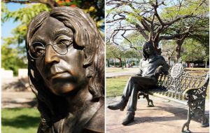 Castro lamented his government's music censorship and attended a statue unveiling of late Beatle John Lennon in a Havana park on the 20th anniversary of his death.