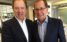 Hugo Swire with New Zealand Foreign Minister Murray McCully