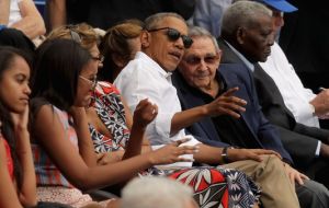 Castro sat alongside the Obama family behind home plate. Likewise he was at the airport to say goodbye to Obama and were seen chatting in relaxed fashion