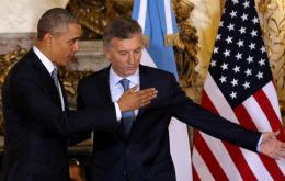 “You are at home,” Macri told Obama and underlined his “very important leadership” in terms of a “green agenda” 