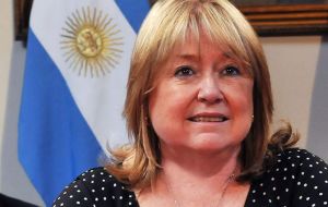 Not a word was mentioned by minister Malcorra in her official statement regarding the Falklands/Malvinas and South Atlantic Islands dispute.    