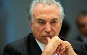 On a leak released on Monday (by mistake) vice president Michel Temer practices the speech he would make if Rousseff is impeached