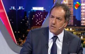 “The accusation against Cristina for issues related to the powers of the Central Bank is absolutely unfair” Scioli told Argentina’s C5N news network.   