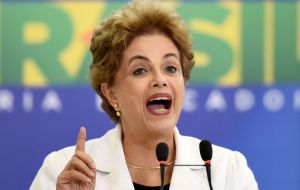 “My first act after the vote in the Lower House will be to propose a new pact among all the political forces, without winners of losers,” Rousseff pledged