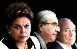 The release warns that if the coup prospers Rousseff will be replaced by Temer and Cunha both under investigation for corruption 
