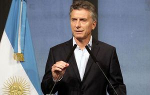 Macri told business leaders that “they had no more excuses and had to begin investing; we did our job, we're back in world markets the relay is now with them”