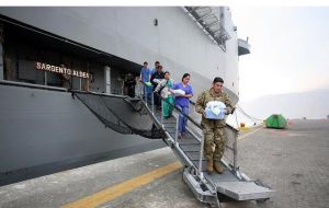 Chilean navy amphibious vessel Sargento Aldea will become a floating clinic for medical, dentistry and minor surgery with naval doctors and specialists. 