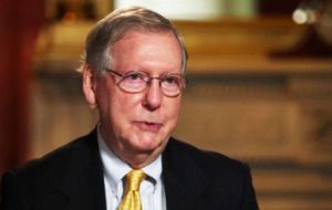 Republican leader of the Senate, Mitch McConnell of Kentucky, issued the most cautious of statements after it became clear Trump would become the nominee.