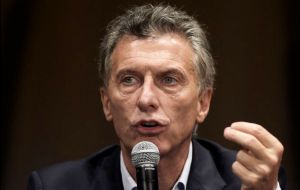 Macri, who took office in December, has allowed the currency to float freely and removed most export tariffs as he seeks to stem surging inflation.