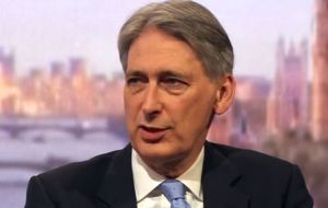 Hammond reiterated UK’s position on the Falklands remained unchanged, and this was confirmed by the 2013 Islanders' referendum 