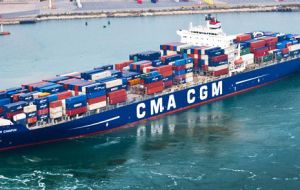 CMA CGM posted a net loss of US$100 million for the first quarter, compared with a US$406 million net profit in the same period of last year