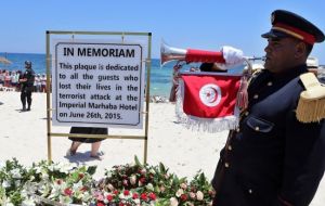 In Tunisia, 30 British tourists were among 38 killed at a beach resort near Sousse last June in another attack claimed by IS jihadists. 