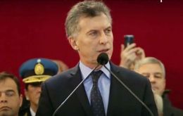 “We have begun a new stage in the life of our nation, which urges us to leave behind old conflicts and divisions...This Argentina also needs its armed forces” 