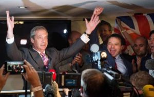 UKIP leader Nigel Farage hailed it as the UK's “independence day” but the Remain camp called it a “catastrophe”. 